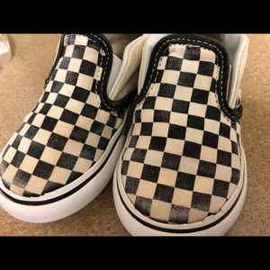 Classic checkerboard slip ons